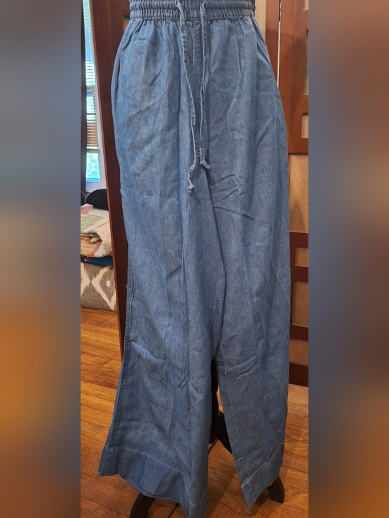 Denim 24/7 Denim - Denim 24/7 Blue Wide Leg Jeans